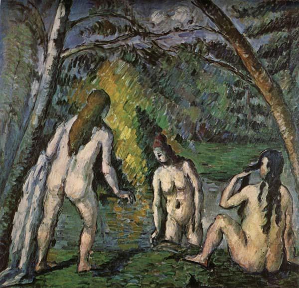 Three Women Bathing, Paul Cezanne